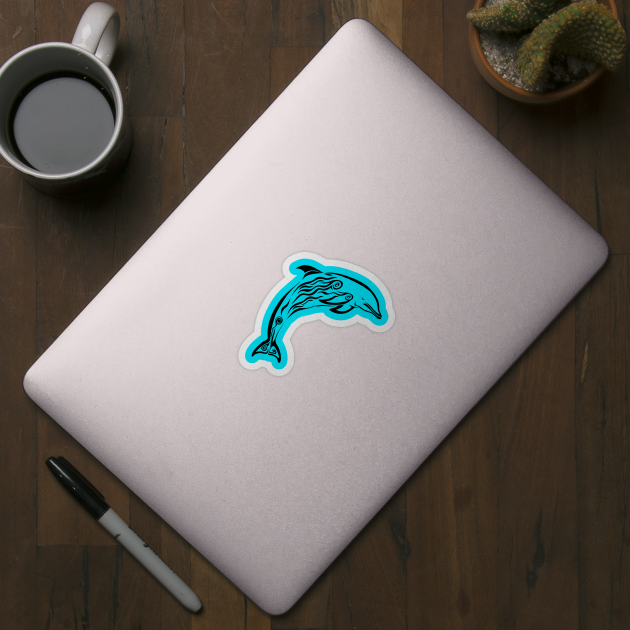 DOLPHIN TATTOO by KARMADESIGNER T-SHIRT SHOP